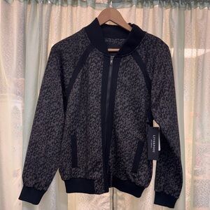 Liverpool Los Angeles Leopard Print Zipper Jacket NWT Sz M
